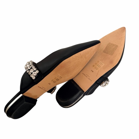 KURT GEIGER PRINCELY FLAT CRYSTAL EMBELLISHED MULE. - Picture 8 of 9